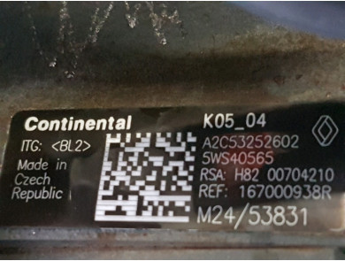 Engine type K9K837 - Renault SCENIC III PH.3 - F1-2088X