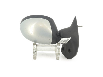 Right wing mirror - Renault TWINGO I PH.3 - Gris Clair - 8200039875 - Z1-2489V