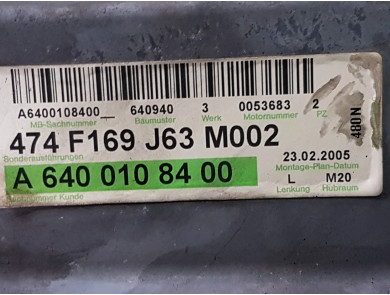Engine type A6400108400 - Mercedes CLASSE A II PH.1 - R0-4410P