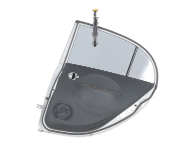 Right rear door - Citroen C-ZERO - Blanc - 1608505380 - R1-6440F
