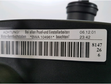 Engine type BWA - Audi TT II PH.1 - A1-9206Q