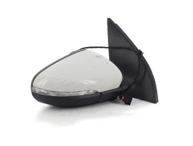 Right wing mirror - Volkswagen GOLF VI - Blanc - 5K0857508AD9B9 - V1-9105A
