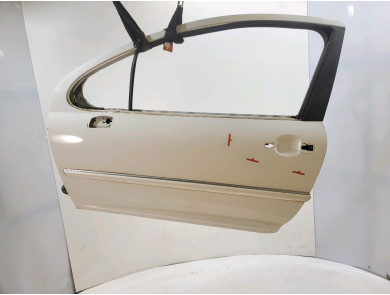 Left door (3-door models only) - Peugeot 207 - Blanc - 9002AN - U1-1970X