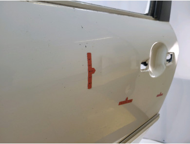 Left door (3-door models only) - Peugeot 207 - Blanc - 9002AN - U1-1970X