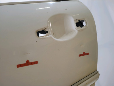 Left door (3-door models only) - Peugeot 207 - Blanc - 9002AN - U1-1970X