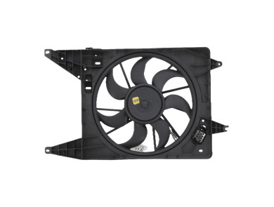 Radiator fan + mounting - Dacia SANDERO I - 214815057R - Q1-7968M