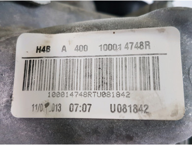 Moteur type H4B400 - Renault CLIO IV PH.1 - Z1-8196L
