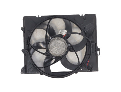 Radiator fan + mounting used - BMW SERIE 3 - 17117590699