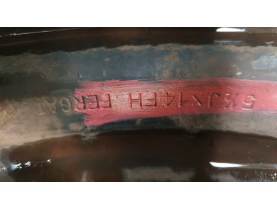 Steel wheel - Renault CLIO II PH.1 - 7700818314 - U1-3867H