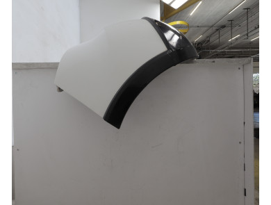 Rear bumper - Skoda FABIA II PH.2 - Blanc - 5J6807421H - B1-9384J