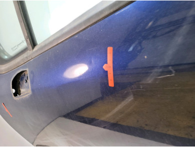 Left door (3-door models only) - Peugeot 207 - Bleu Clair - 9002AN - H1-9705J