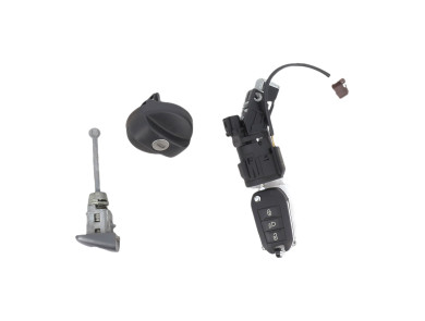 Steering lock and door key cylinders kit used - Peugeot 208 - 16 080 949 80