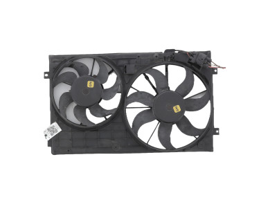 Radiator fan + mounting used - Volkswagen GOLF - 1K0959455EA