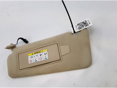 Left sun visor used - Jaguar XF - C2Z12628PVJ