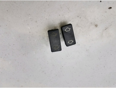 Left window-lift switch panel used - Peugeot 405 - 6552 W3