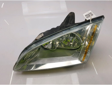 Phare Avant Gauche Pour Ford Focus 2011-2014 - Modèle Halogène Avec Moteur De Réglage, Noir, Neuf