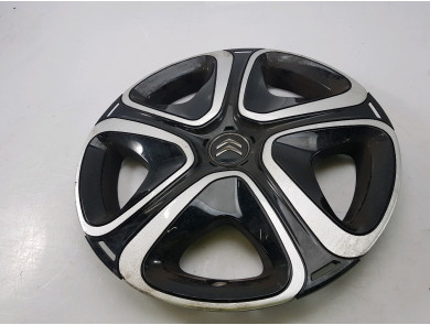 Set De 4 Enjoliveurs Roue 16 Pouces Pour Citroën C3 III / C4 - Réf. 98136874XY Noir, Neufs