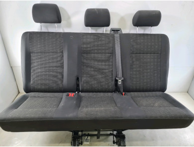 Banquette 3 Places En Cuir Pour Volkswagen T5/T6 Kombi - 3ème Rangée - Occasion Bon état